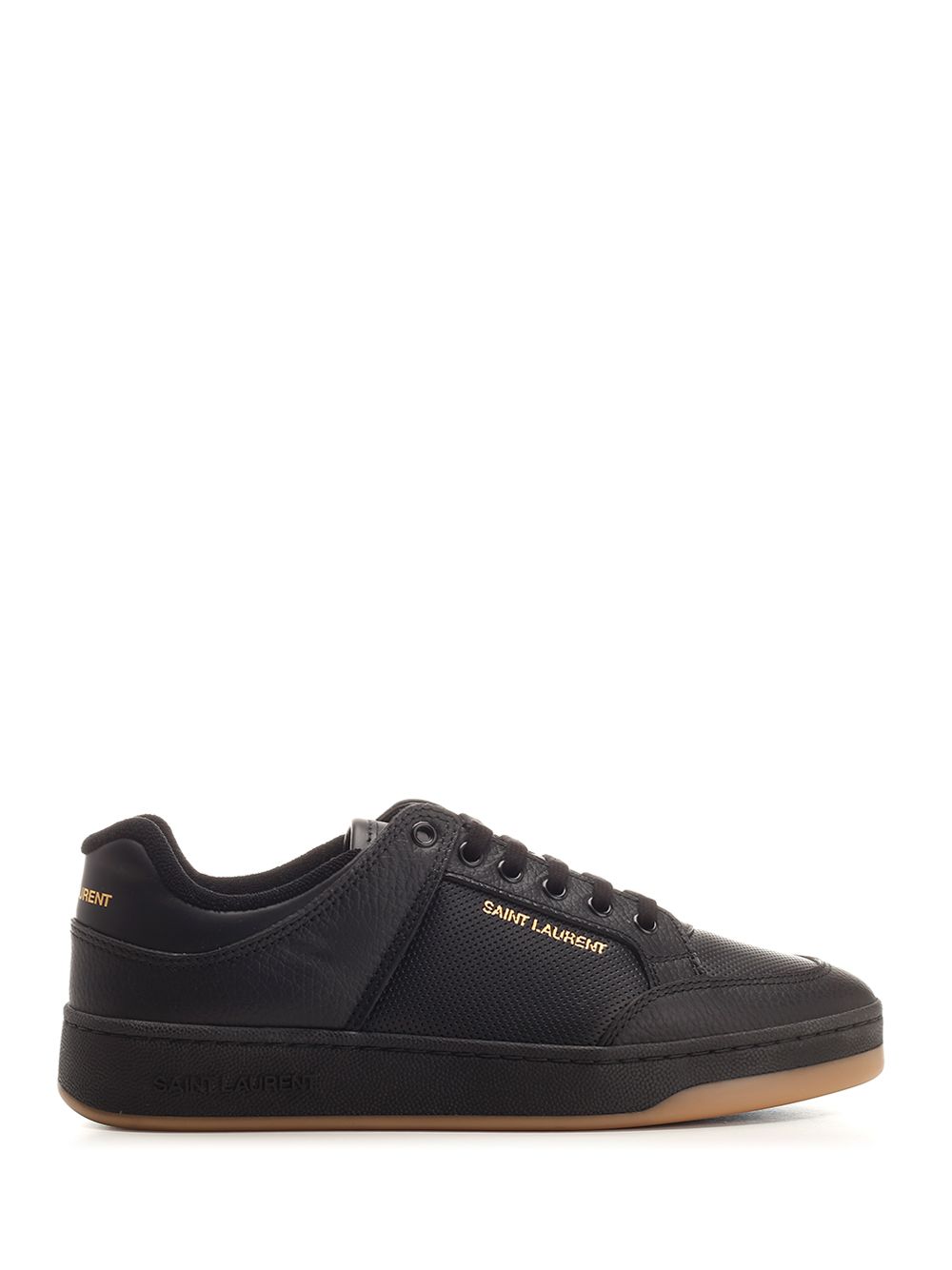 Saint Laurent Sl/61 Low-Top  In Perforated Leather Sneakers - Nero | 0a44445784081cd1530ebb48ed9a8469a65baf86