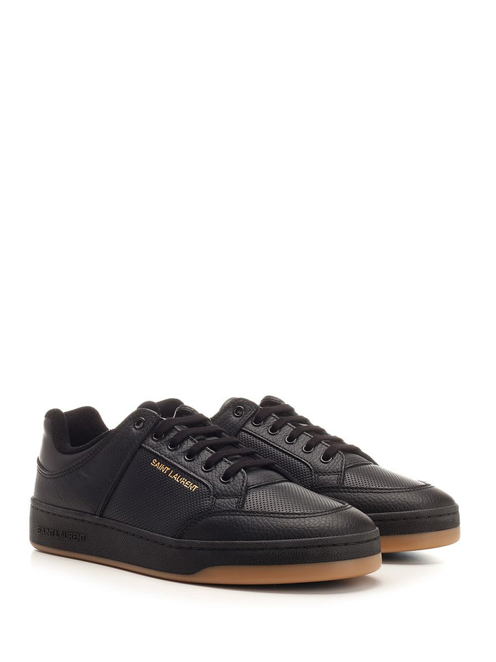 Saint Laurent Sl/61 Low-Top  In Perforated Leather Sneakers - Nero | eaa65d636dc3a8b01108dc71f1532a4b7259f4da