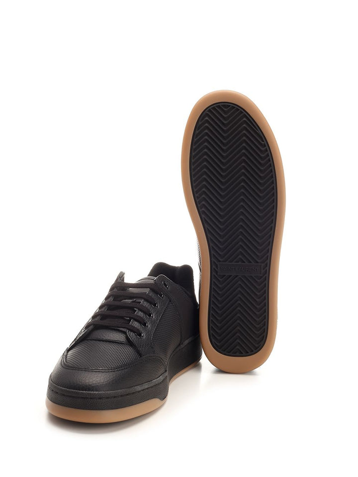Saint Laurent Sl/61 Low-Top  In Perforated Leather Sneakers - Nero | 9a171cbf245960e75aebc01f9b241003aeb2d6c3