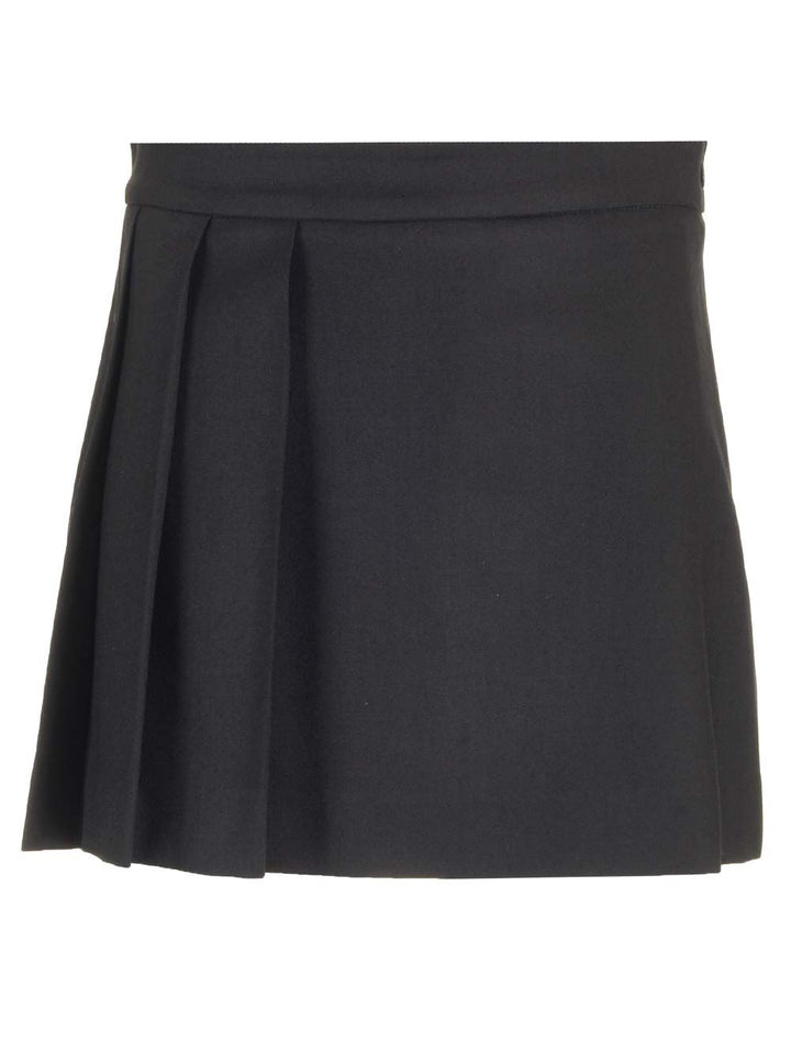 P.A.R.O.S.H. Black Plissè Skirt Gonne - Nero | 472451308de81a238b41488461c68d6520f57f48