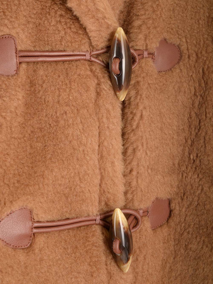 Max Mara Teddy Fabric Cape Coats - Beige | 4bb775d0845e950b5773a67d5ed28f63007dbf12