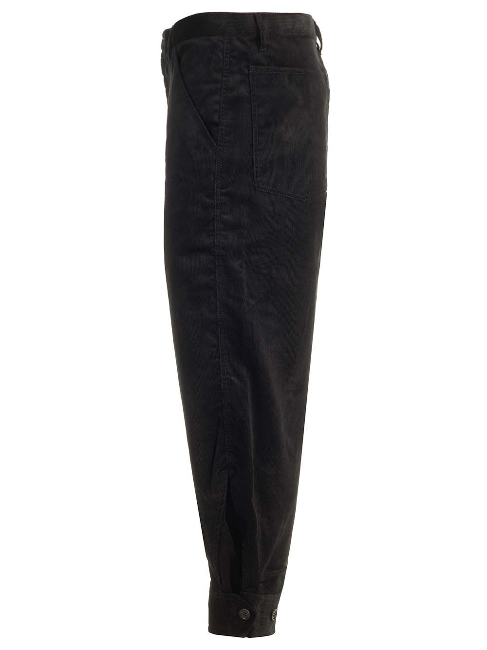 Comme Des GarçOns Shirt Cotton Velvet Trousers - Nero | a298a8d5b43052003d15bbab383c325ab21a235f