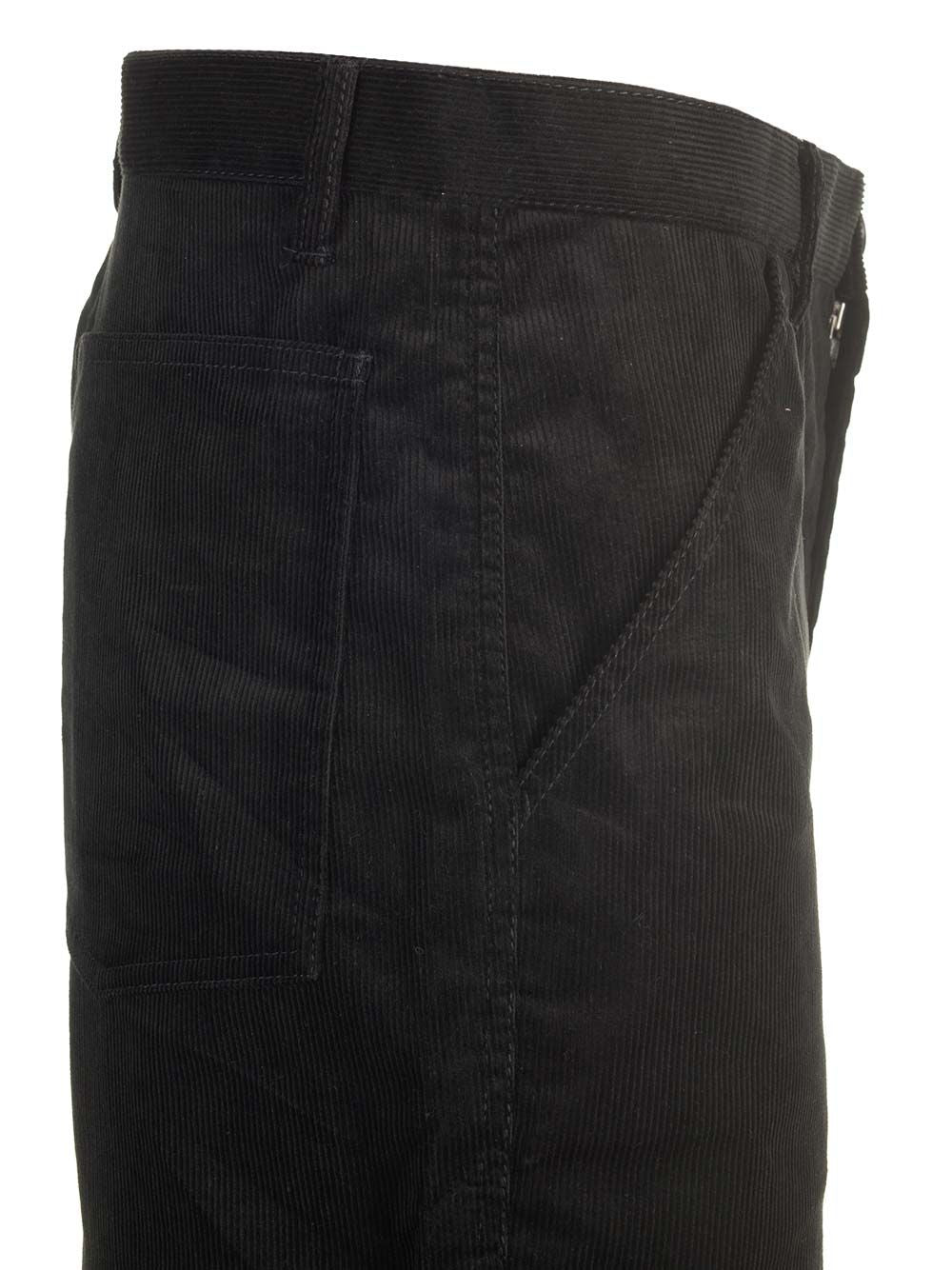 Comme Des GarçOns Shirt Cotton Velvet Trousers - Nero | 95a9fe59cadf84557d0b07161c06c00482d34e82