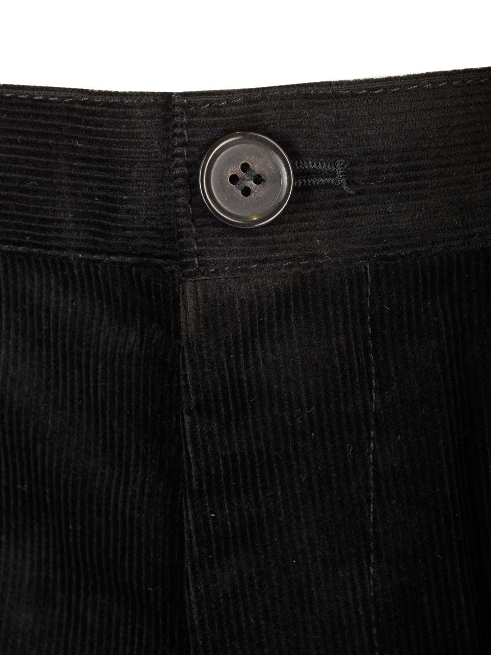 Comme Des GarçOns Shirt Cotton Velvet Trousers - Nero | 477314db20ae3e32db6733a951b7ad492b70d977