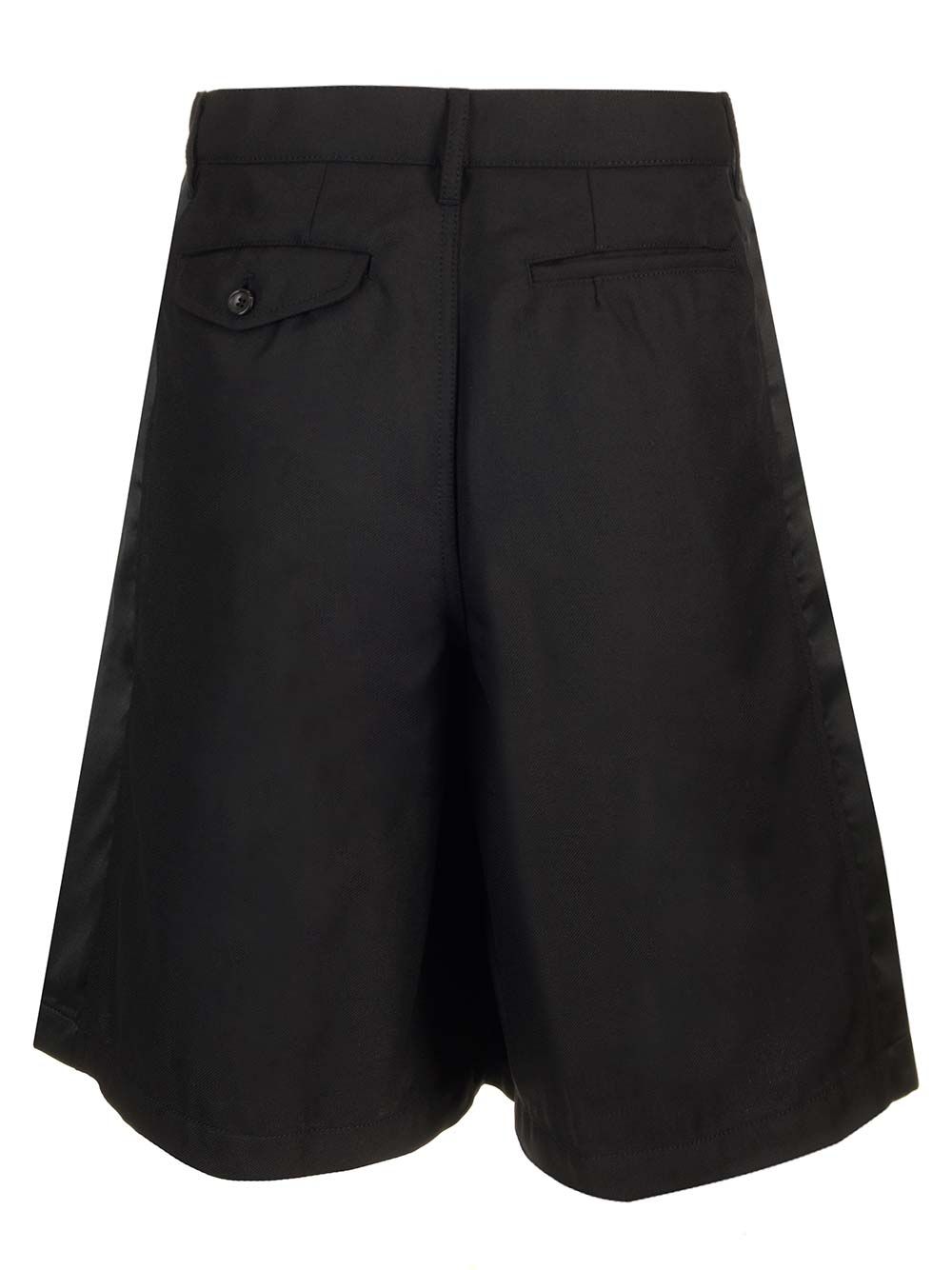 Comme Des GarçOns Shirt Wool Gabardine Shorts Trousers - Nero | d982dbf21d52ed0fa2526c7557b05ac17c7f2fb3