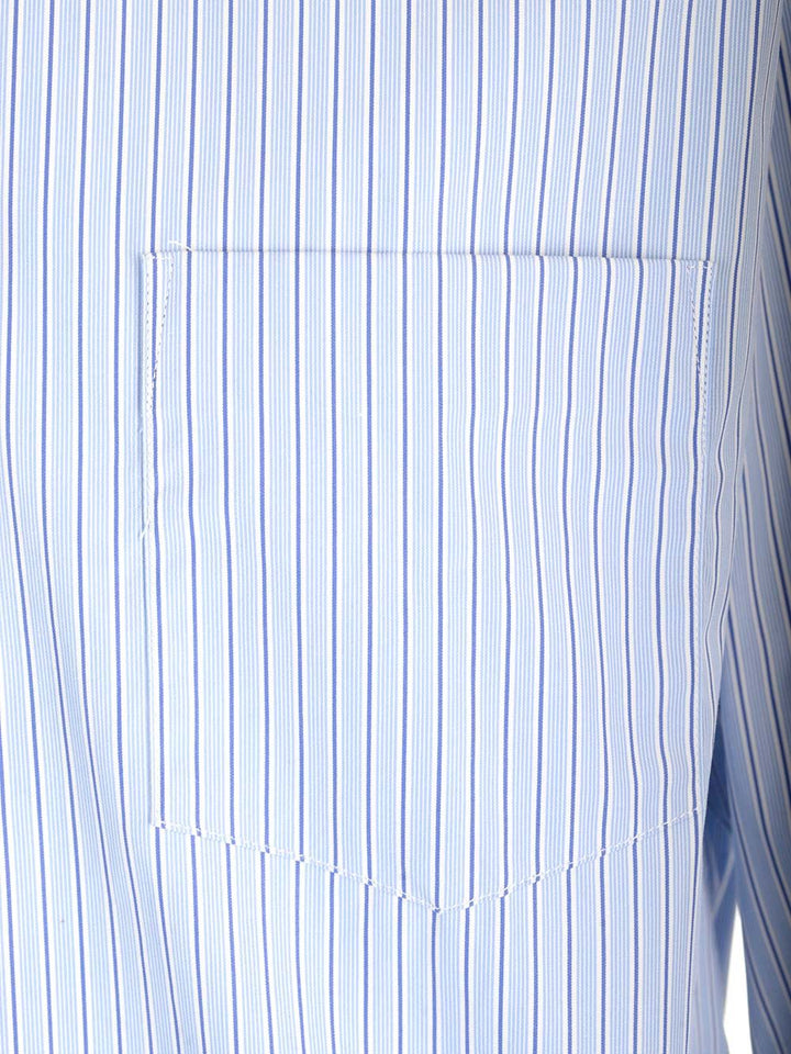 Comme Des GarçOns Shirt Striped Cotton Shirt Shirts - Light blue | 8913b282d660a3117559ec10879aa8ac411e148b