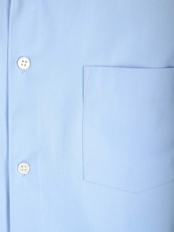 Comme Des GarçOns Shirt Cotton Poplin Shirt Shirts - Light blue | 47c856b7cbc2d71a0cf5e362f98b8ae39e1c51ea