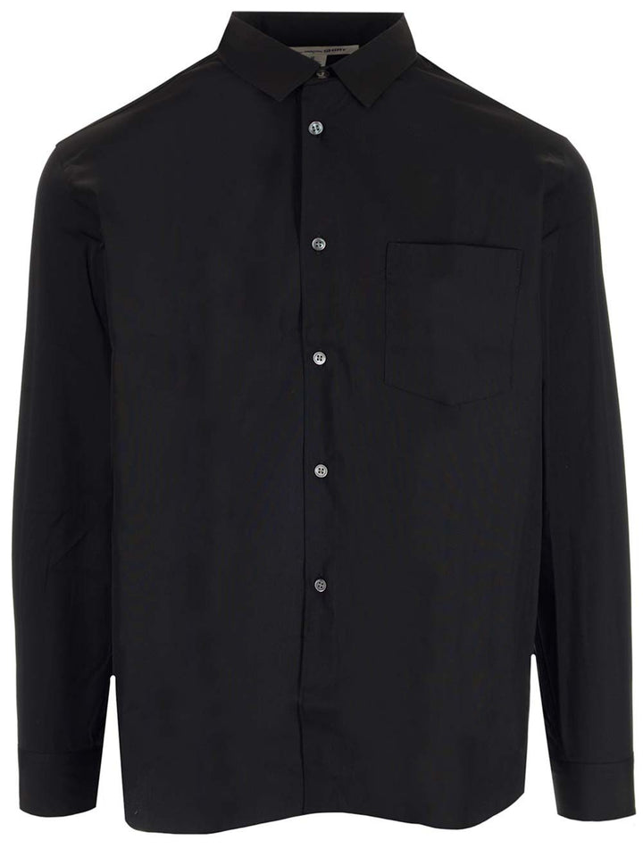 Comme Des GarçOns Shirt Cotton Poplin Shirt Shirts - Nero | 3f2c378166aa8dd18bce4cb65ebc52fb918abd57