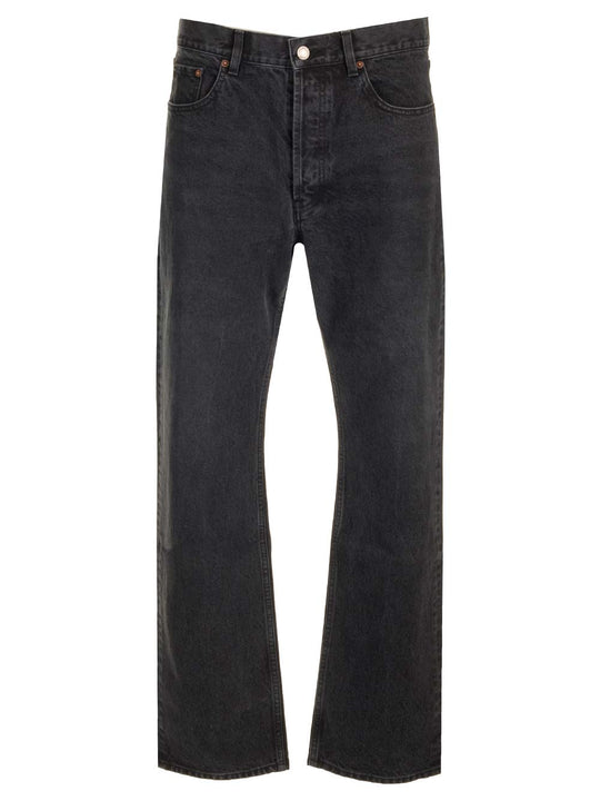 Straight-Leg Jeans Nero