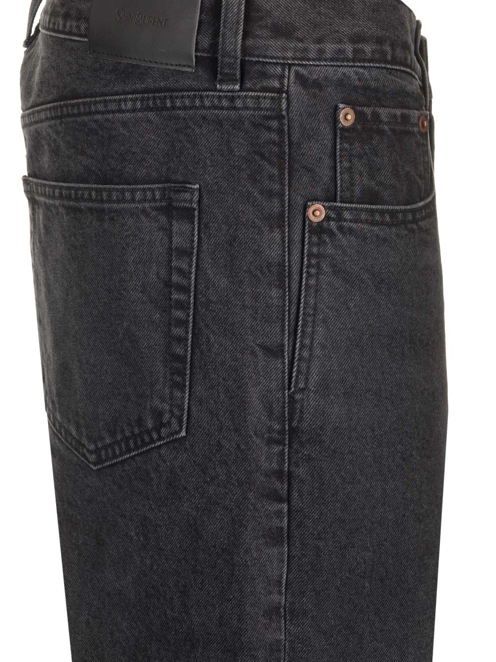 Saint Laurent Straight-Leg Jeans - Nero | cc3390a6dff6c4f97d3f236fd97d48951ee017a1
