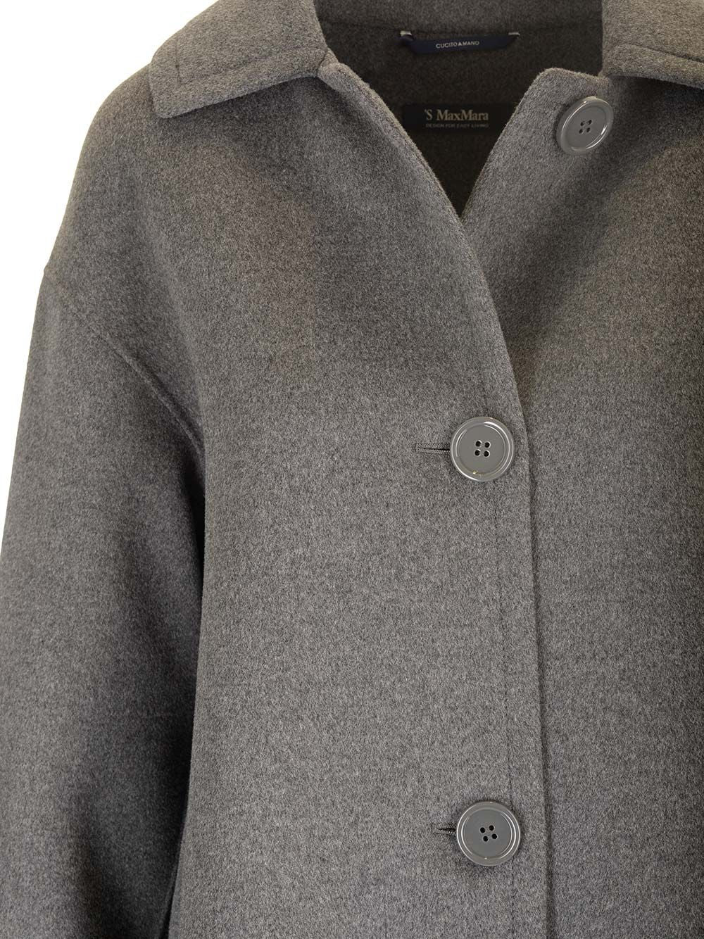 'S Max Mara Wool Midi Coat Coats - Grey | 6b743718c5c030afa2a986dc4983dc84f9adbf17