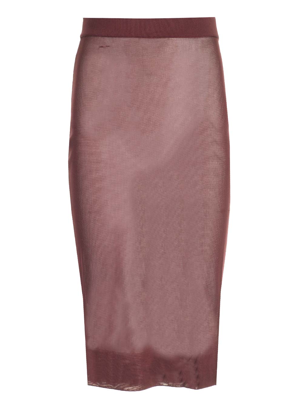 Saint Laurent Sheer Pencil Skirt Gonne - Bordeaux | 6c5e87eedb69051f206fe4d842a4fb28a856e04b