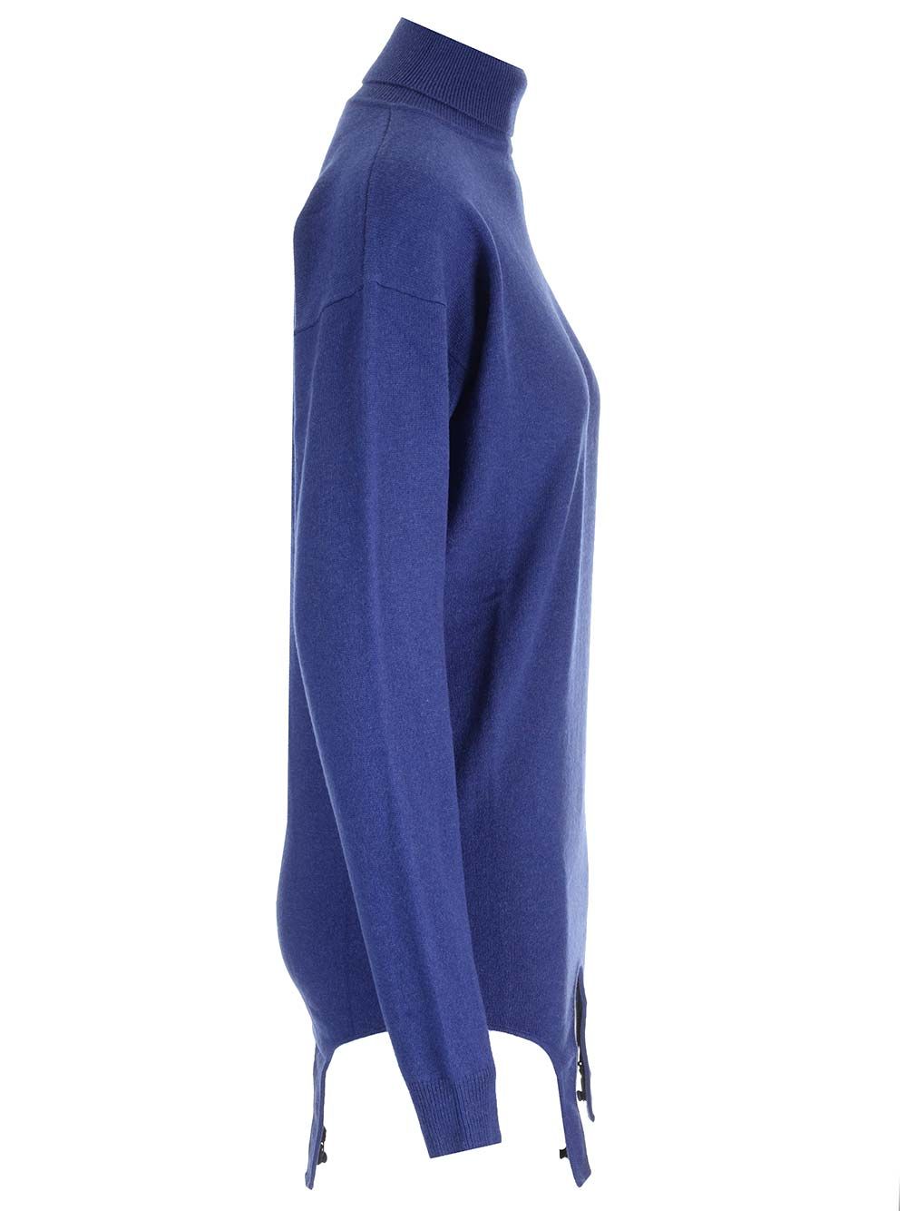 Saint Laurent Cashmere Turtleneck Knitwear - Blu | 488a80f6870308e1c783e33cdb571a2c0d200b7a