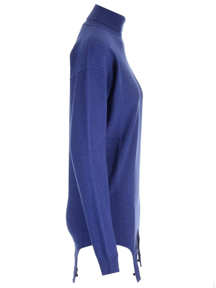 Saint Laurent Cashmere Turtleneck Knitwear - Blu | 488a80f6870308e1c783e33cdb571a2c0d200b7a