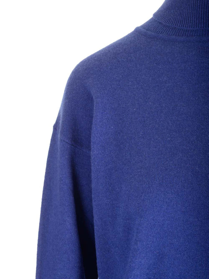 Saint Laurent Cashmere Turtleneck Knitwear - Blu | f11839a1e4149868d451701dd750f699b1d44e57