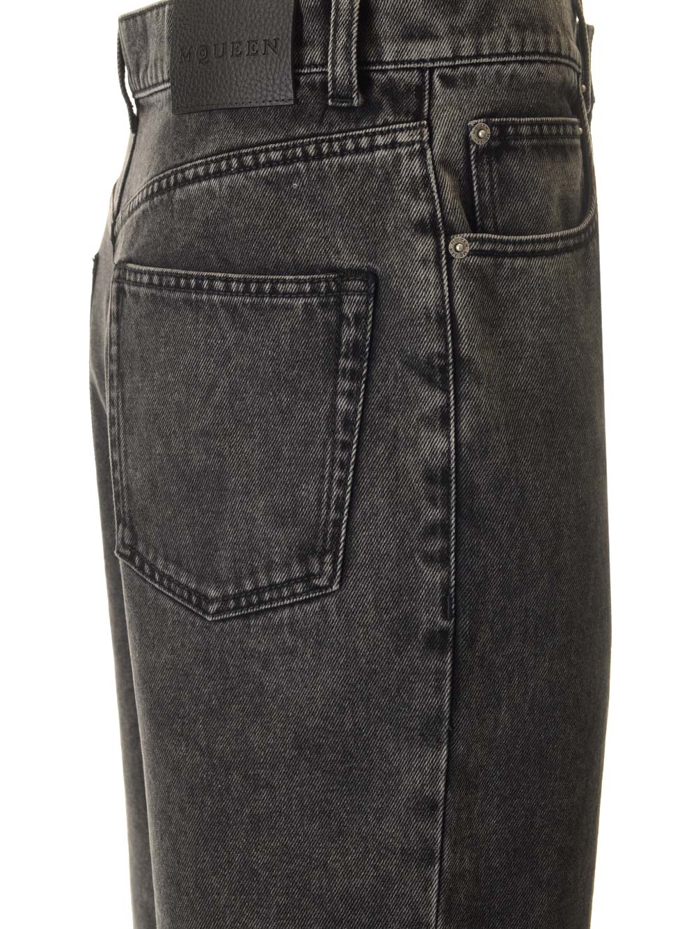 Mcqueen Low Waist Jeans - Nero | 5856714eaf193279d64bdb12d69041fc6846848c