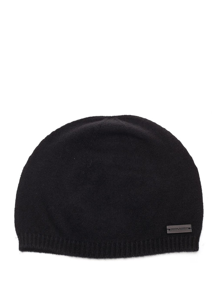 Saint Laurent Black Cashmere Beanie Cappelli - Nero | e6c21ccfc9041a5717e9a4ff3b8669f709aa34f8