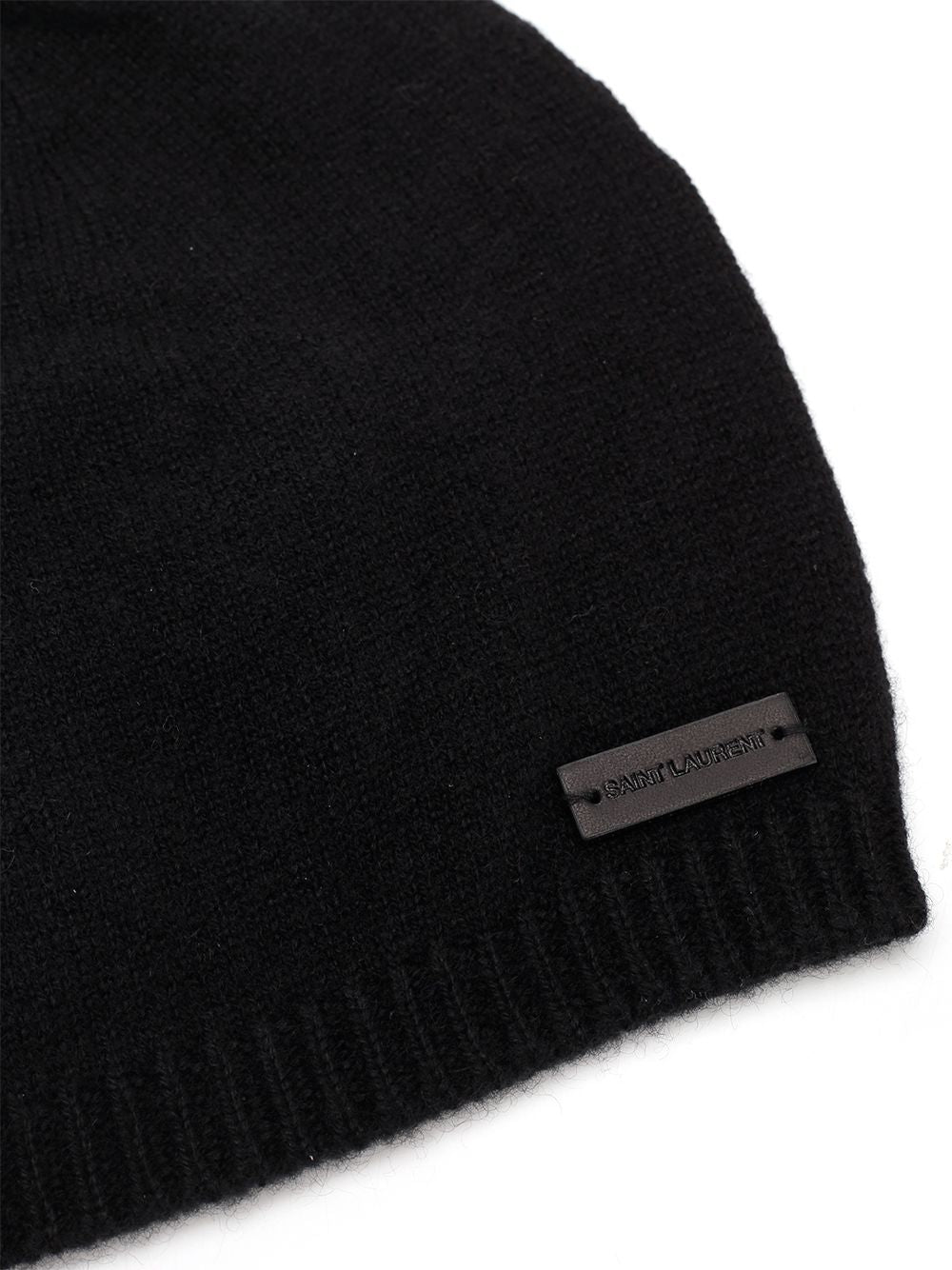 Saint Laurent Black Cashmere Beanie Cappelli - Nero | d7f712caff5a7eb2b4fee76715769cba007ee1d3
