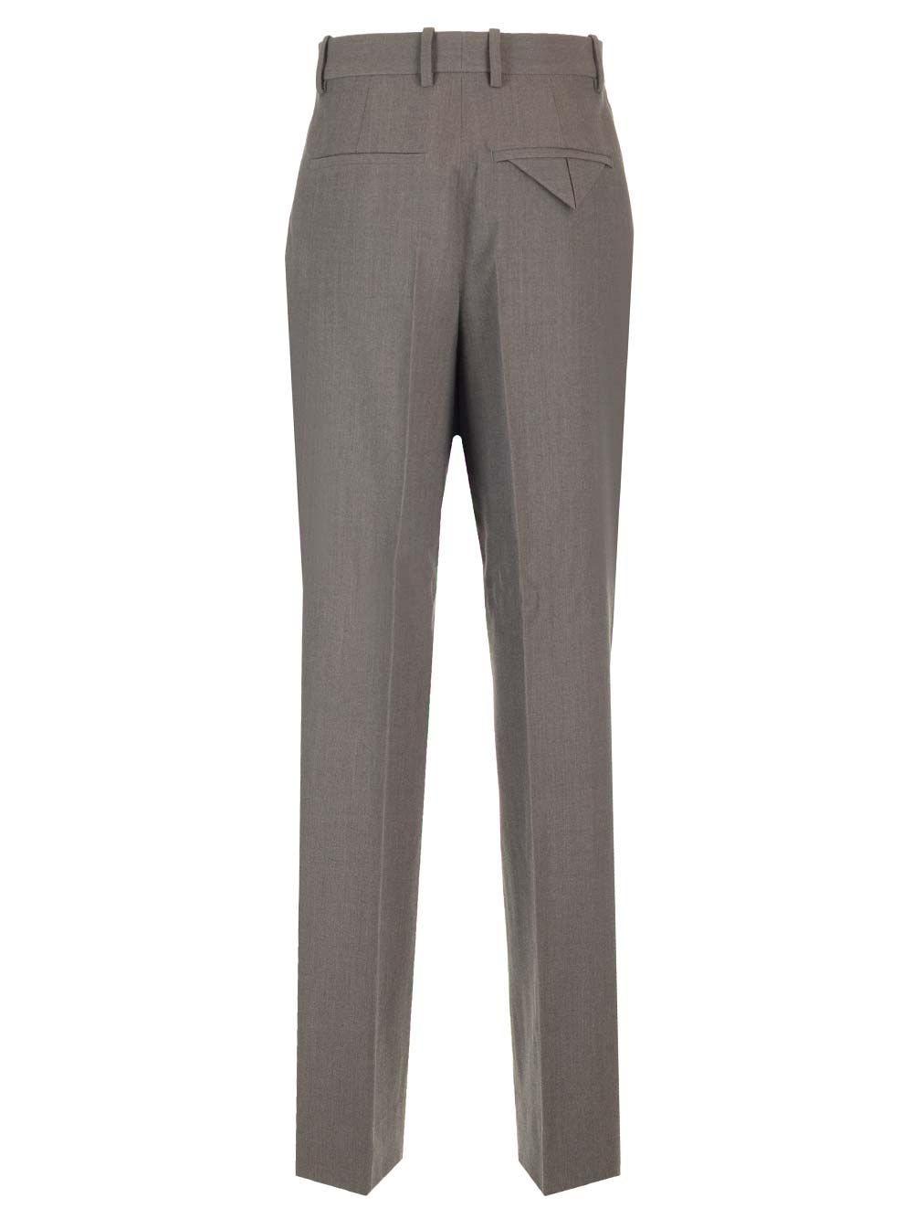 Bottega Veneta Stretch Wool Tricotine Trousers - Grey | 10c7071c8785a04eb6f75e5dc06a1519defa6772
