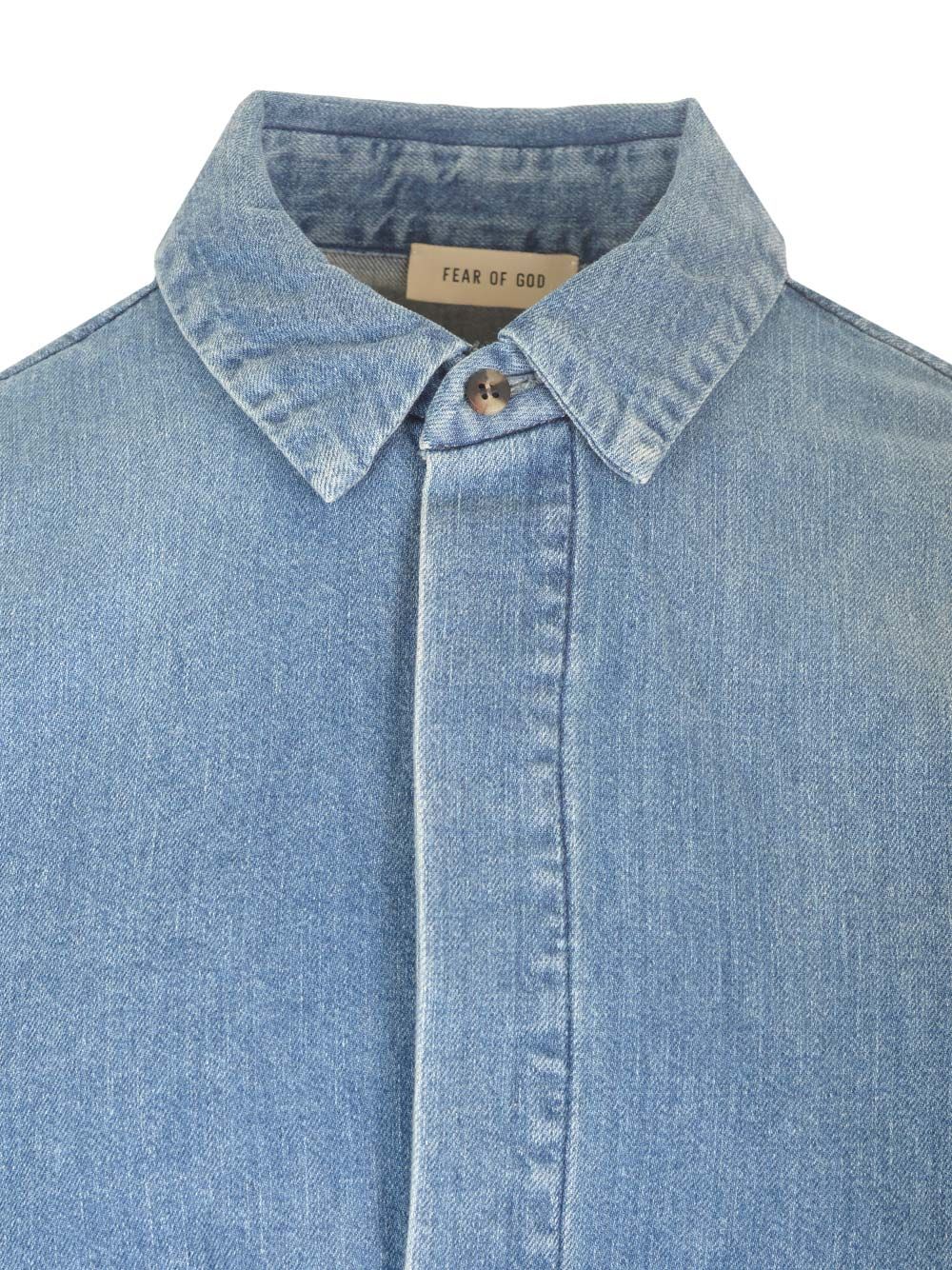 Fear Of God Vented Shirts - Light blue | 319aa34076fb015b5415e69eb17e35889f882932