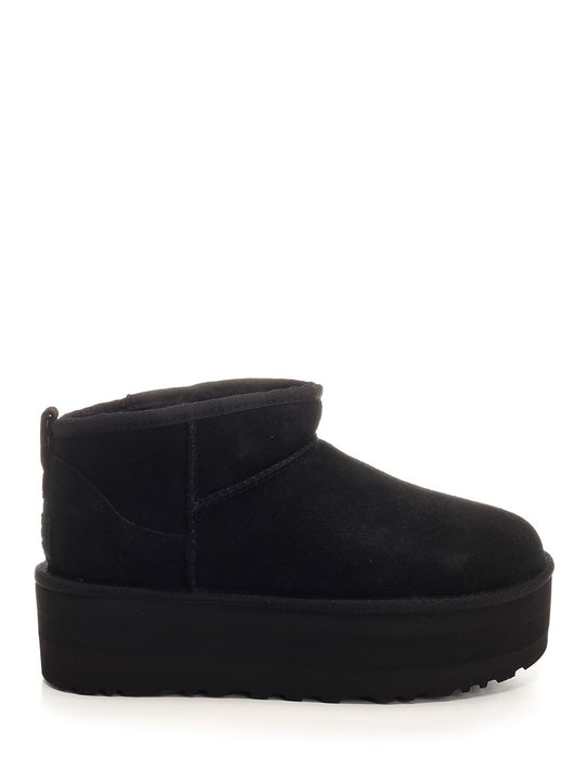 Ultra Mini Platform Boots Nero