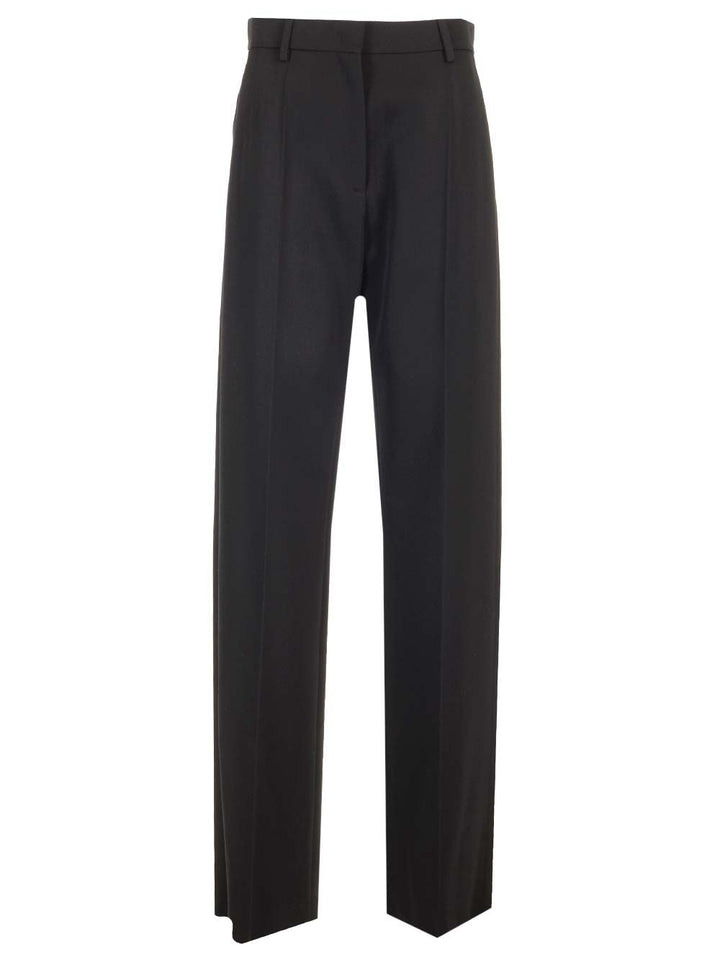 Valentino Garavani Grisaille Wool Trousers - Nero | 522a8e05999dbf1e058f7c0f4c6afcbf314f0e47