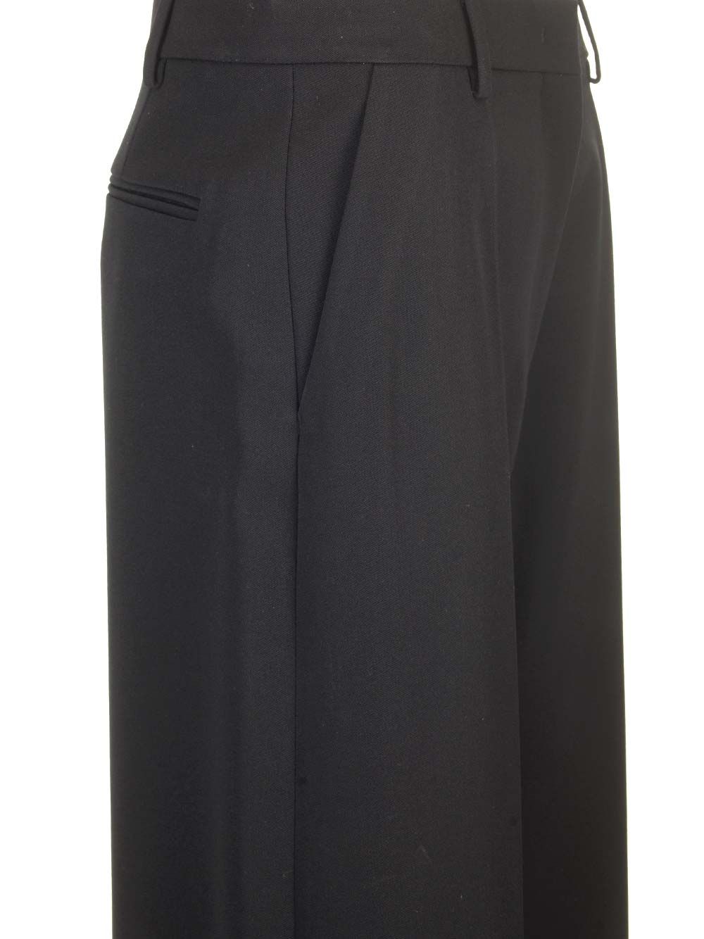 Valentino Garavani Grisaille Wool Trousers - Nero | 94b73e0dd2c73b698ce8c7ec4186a18b8f5ccfe8