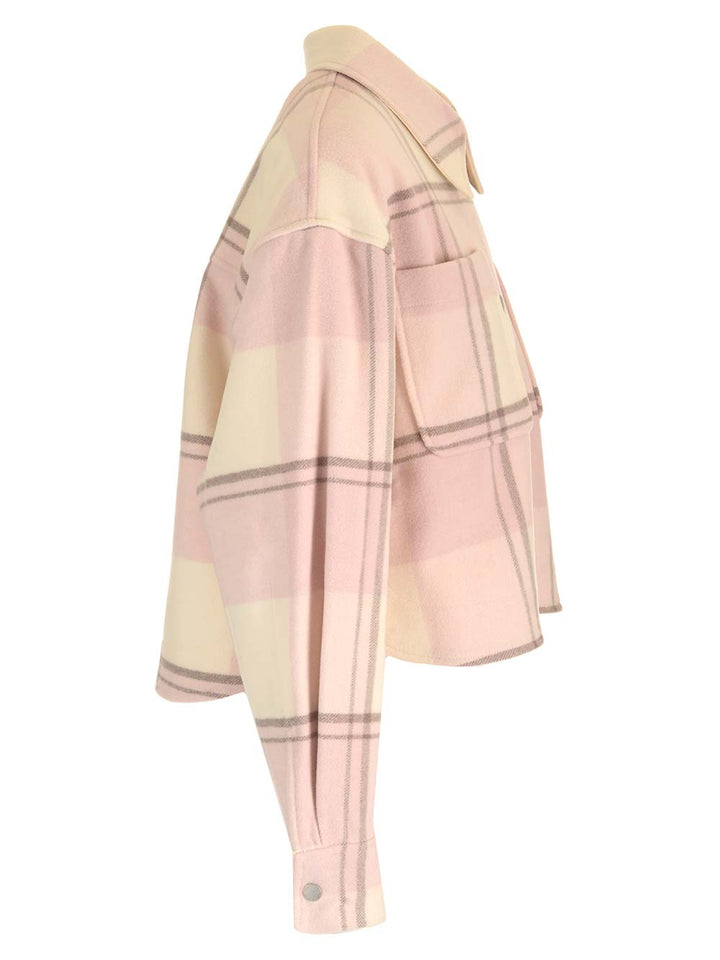 Canada Goose Boxy Fit Flannel Shirt Coats - Rose | 35dfc309aa35daaf4bd2b6ff85c0bde6c42aeed9