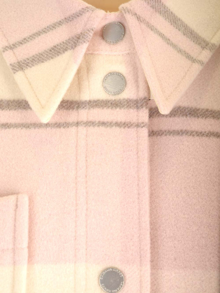 Canada Goose Boxy Fit Flannel Shirt Coats - Rose | 02c23e671fc5de6a1e2ed8c2ba5232d3858a9217