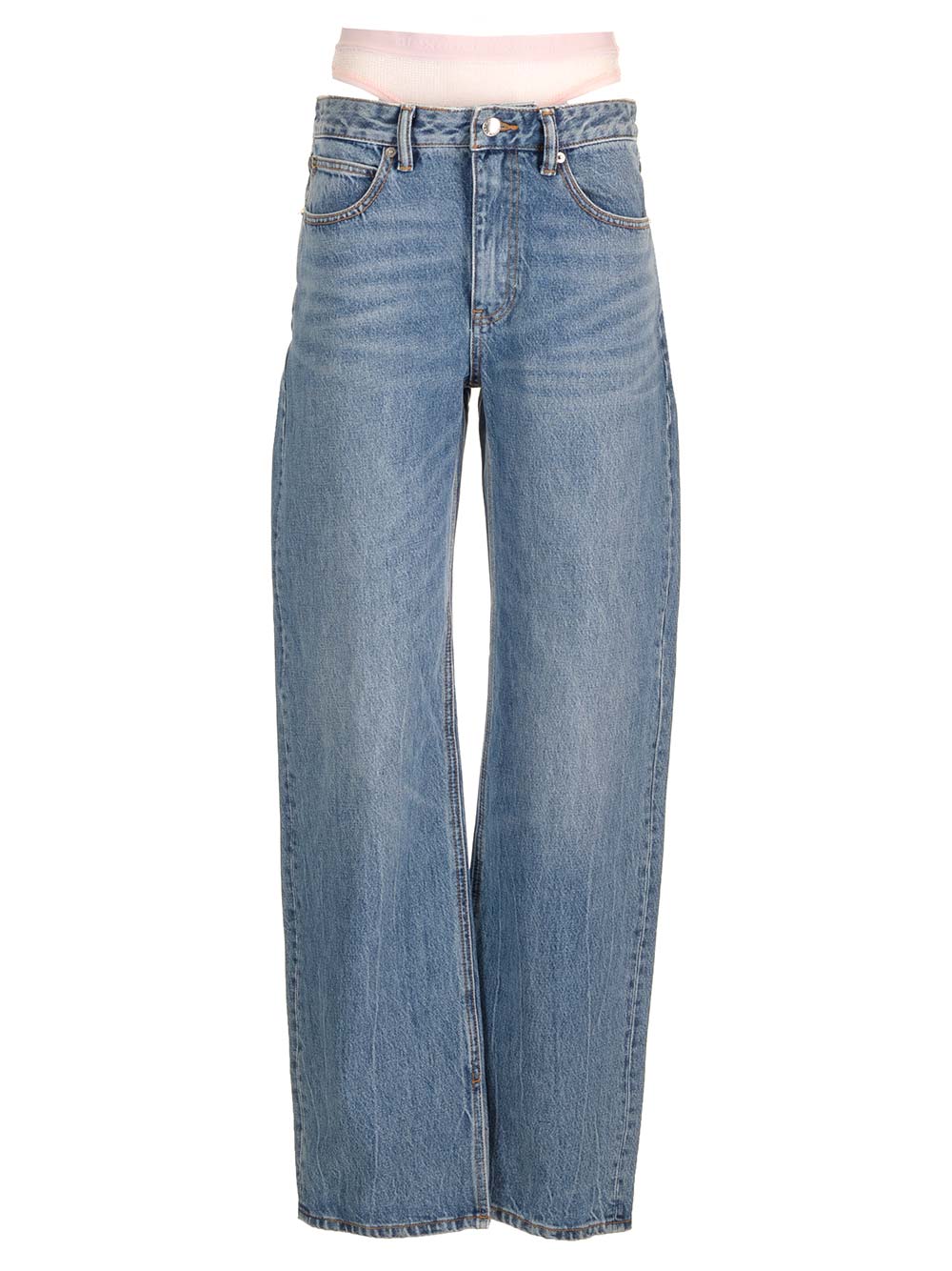 Alexander Wang Straight Leg Jeans - Light blue | eefede745d7353d7c3143d7d5b204f1a3bbee271
