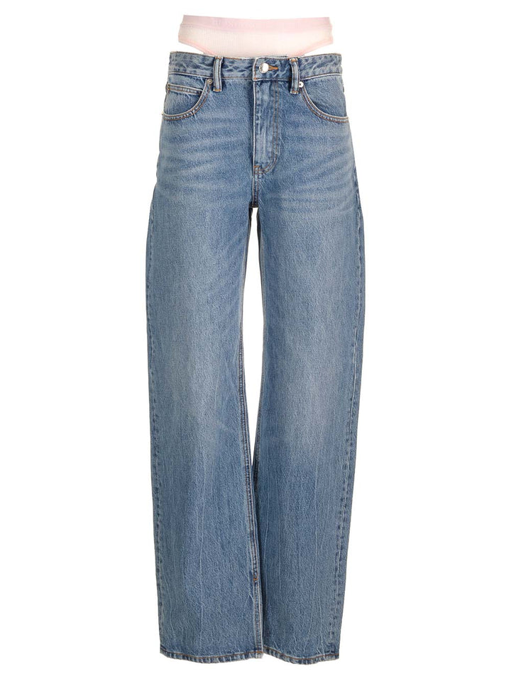Alexander Wang Straight Leg Jeans - Light blue | eefede745d7353d7c3143d7d5b204f1a3bbee271