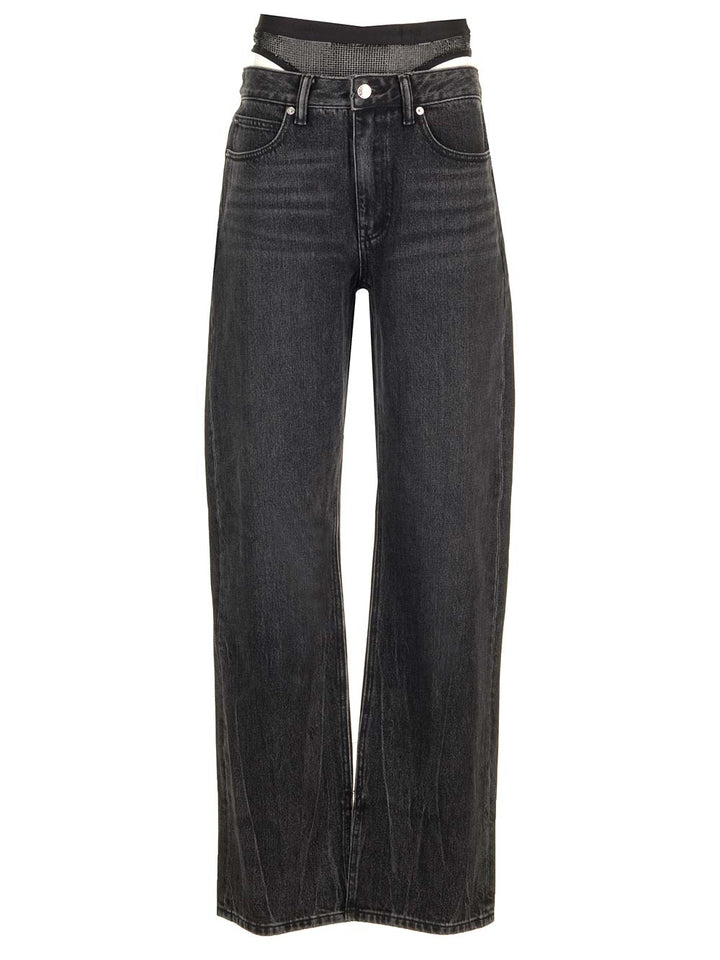 Alexander Wang Straight Leg Jeans - Grey | 2c6f7d21ba5702abde249886f7d59bf0dd79aacd