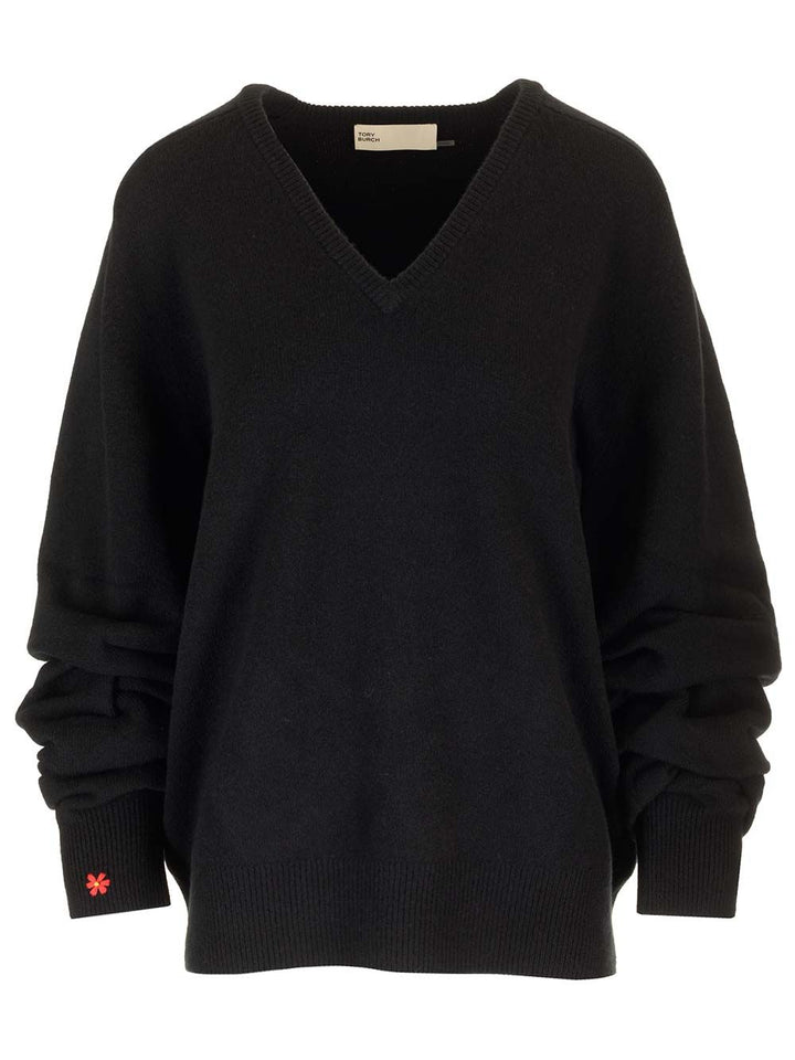 Tory Burch Relaxed Fit Sweater Knitwear - Nero | ffc15ea26cde09a2e6351de2c3ce3cd23a1e4c5a