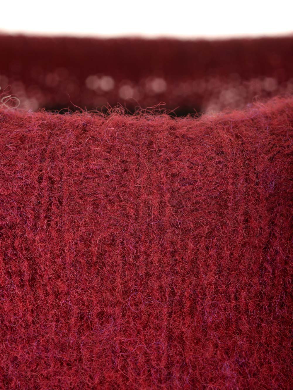 Howlin' Shetland Wool Crew Neck Knitwear - Bordeaux | 8aa3ea9380874809e8241743361cf3ae1eb39033
