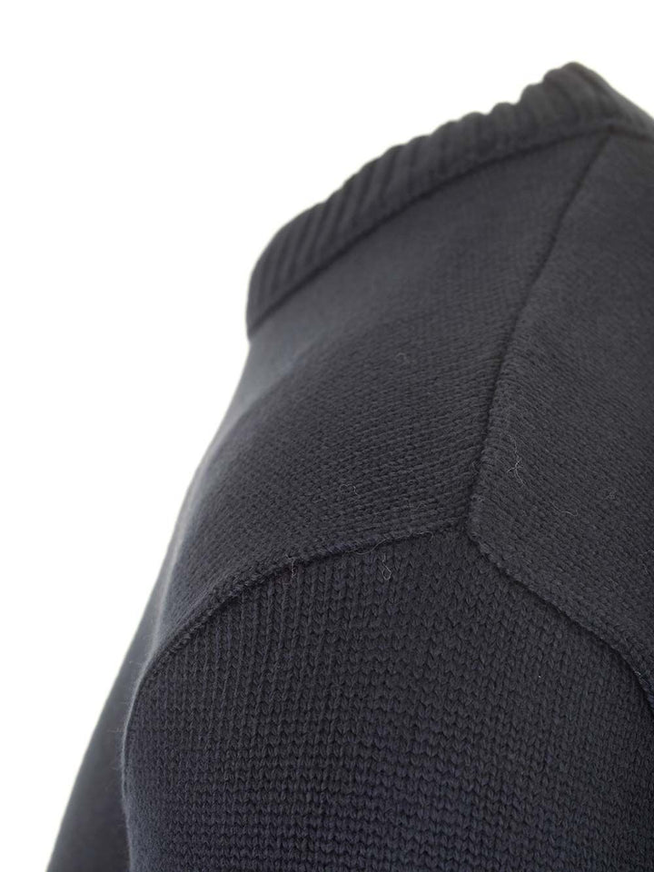 Stone Island Winter Cotton Crewneck Sweater Knitwear - Blu | 18e837ee2f11884d69da1725334cd2cd4bca1618