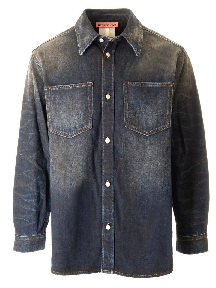 Acne Studios Relaxed Fit Denim Shirt Shirts - Blu | a938cebe9da7fa9bc178c8bfedfa4f049a045884
