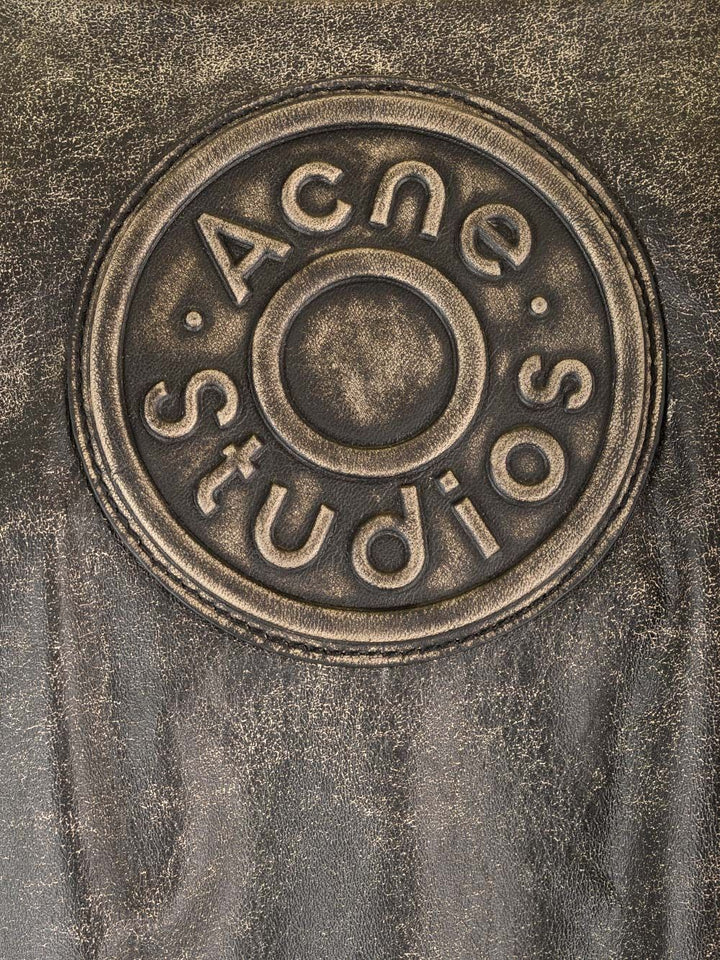 Acne Studios Leather Bomber Jacket Giacche - Nero | 775cf14eecc1b41d8ca230aedc06b9dc9ef45265