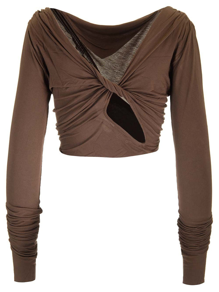 Rick Owens Lilies Jade Top - Marrone | 4d7a12f03d19fb483418313b3d9411b05e23d1d0