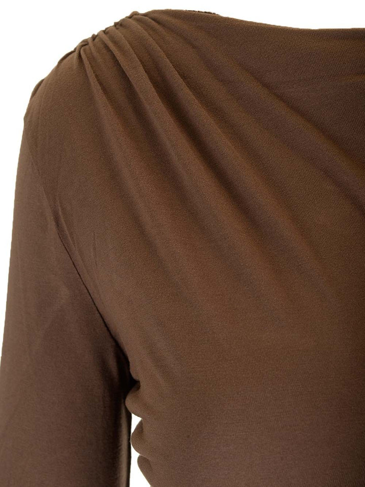 Rick Owens Lilies Jade Top - Marrone | f8adcab17f2198ed08d961d6d7203455063e0569
