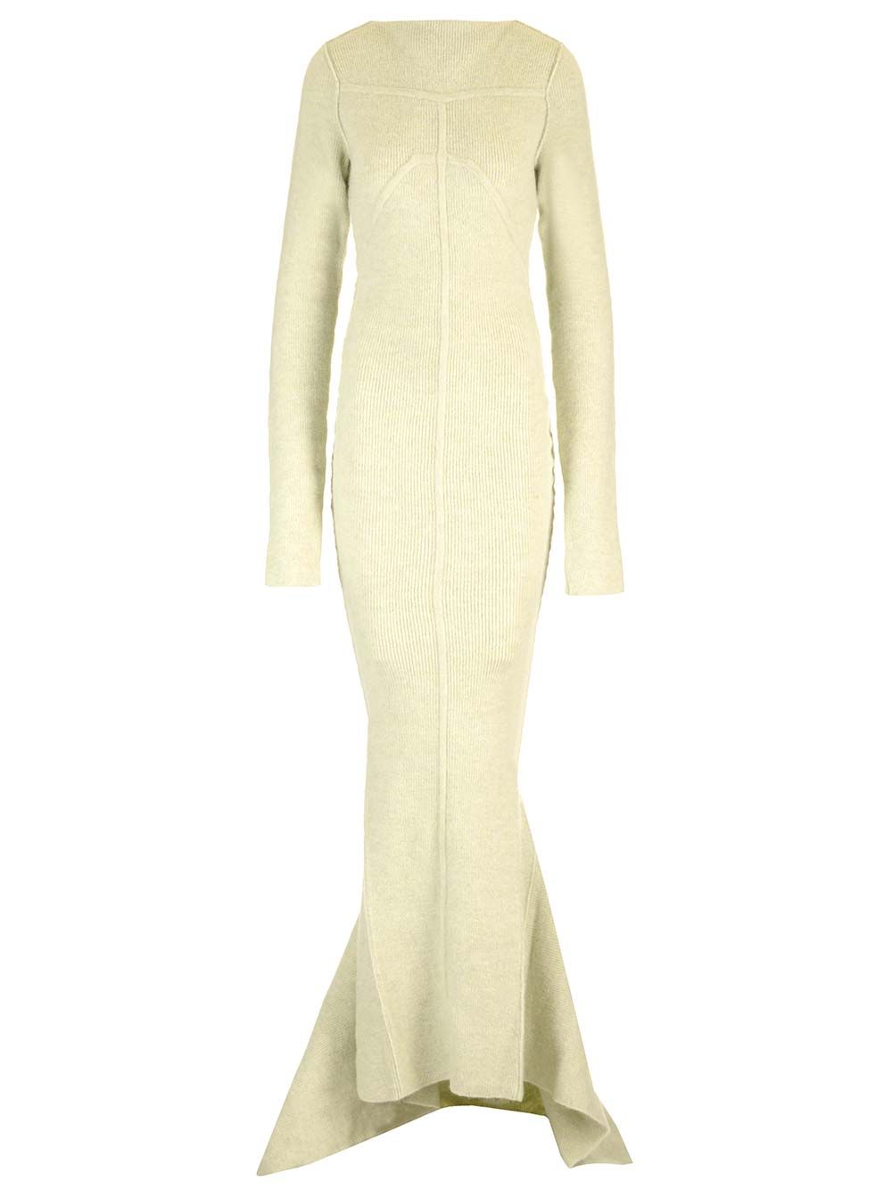 Rick Owens Ribbed Knit Mermaid Dress Abiti - Verde | c0c4ed7dcb430d2fbe71c567c004180411545dd3
