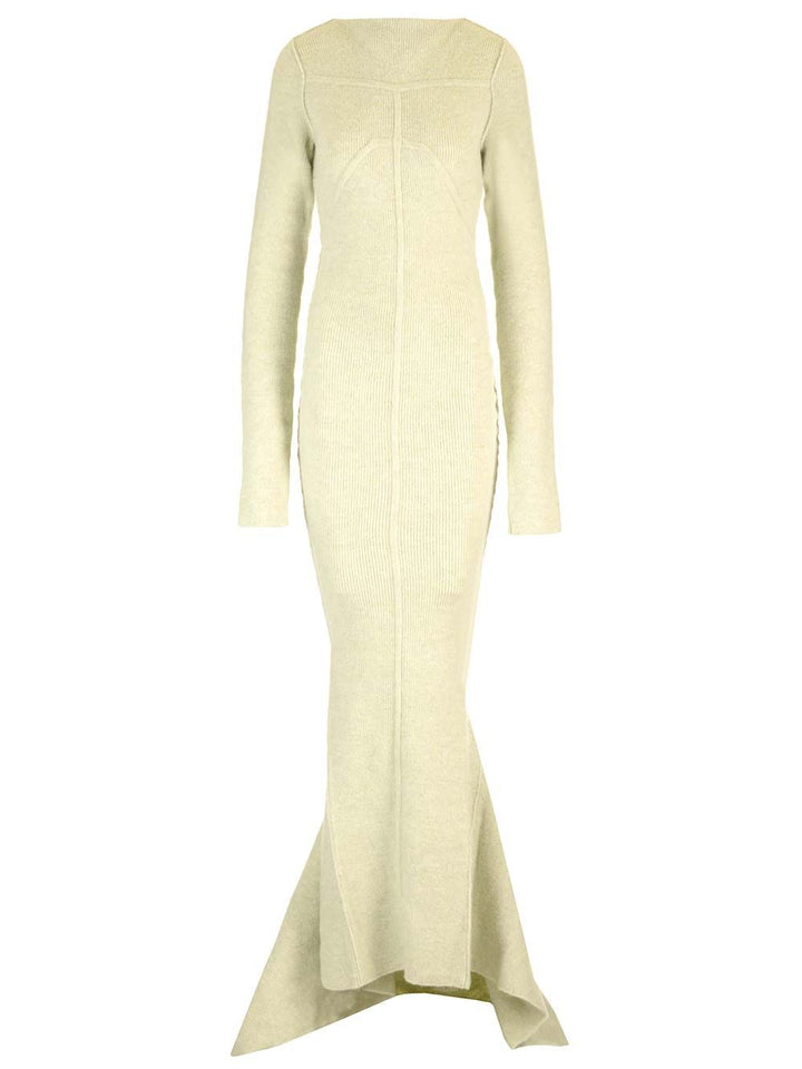 Rick Owens Ribbed Knit Mermaid Dress Abiti - Verde | c0c4ed7dcb430d2fbe71c567c004180411545dd3