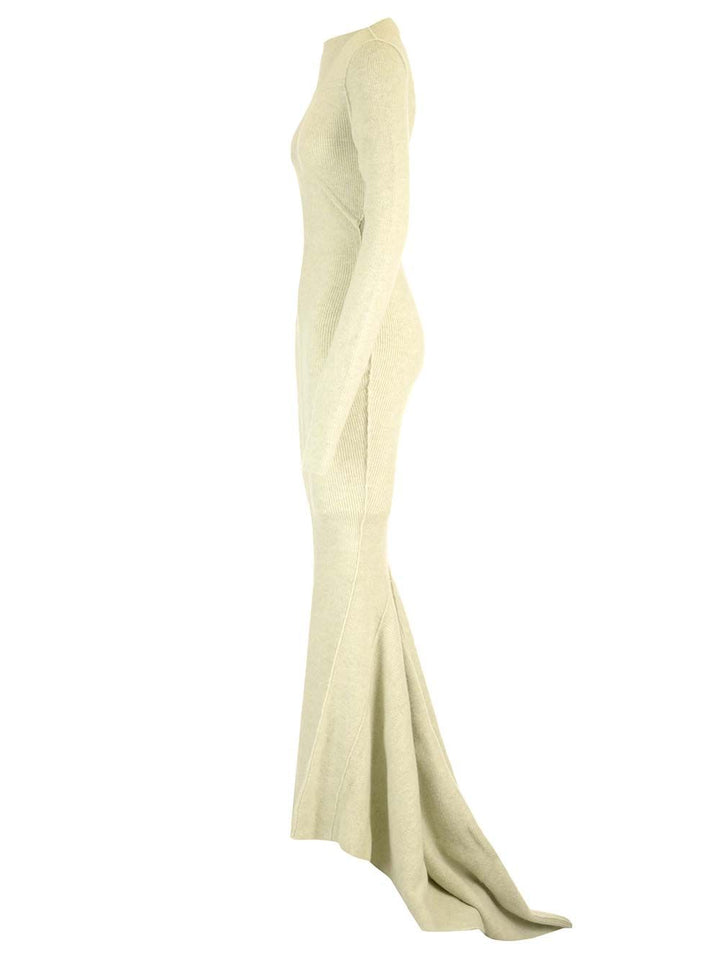 Rick Owens Ribbed Knit Mermaid Dress Abiti - Verde | 94bb0cd8f84a5a9bc9f7e173a1f5bdee4724295e
