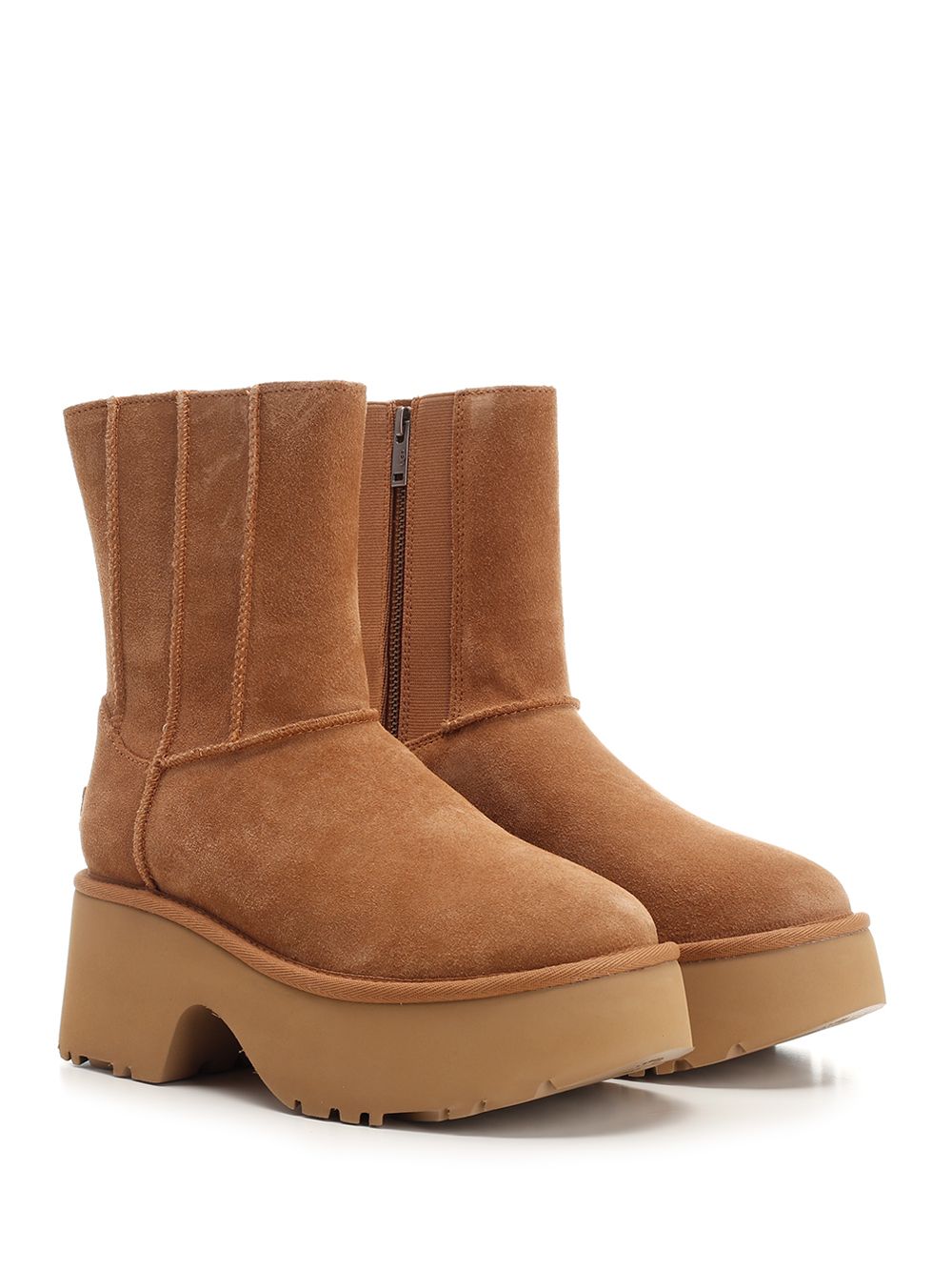 Ugg High Ankle Boot With Platform Boots - Marrone | c7c0bab7df66457686975806811c0220bf623391