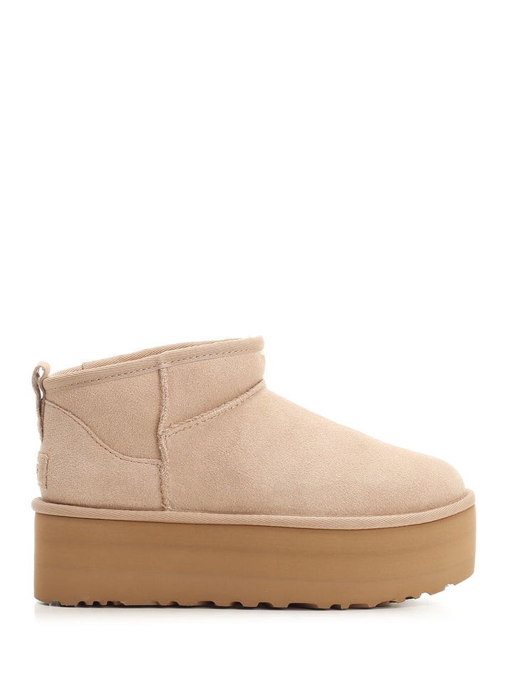 Ugg Ultra Mini Platform Boots - Beige | 44c1bc1cefda33e308edefcdc675fbcb99dc36db