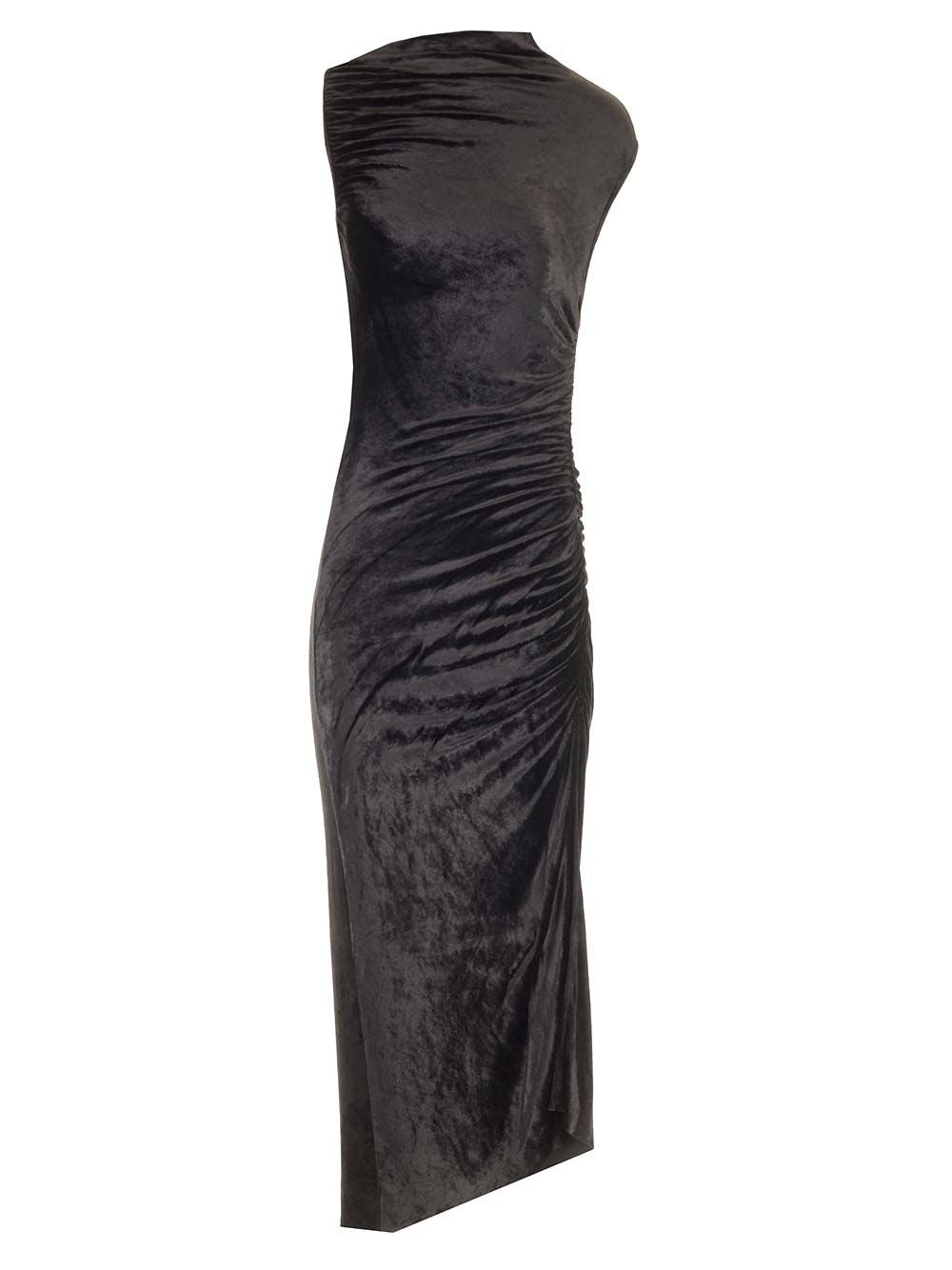 Rick Owens Lilies Velvet Dress Abiti - Nero | d8dd219fc96a5011de1d5c8b3e39e94816cbdeac