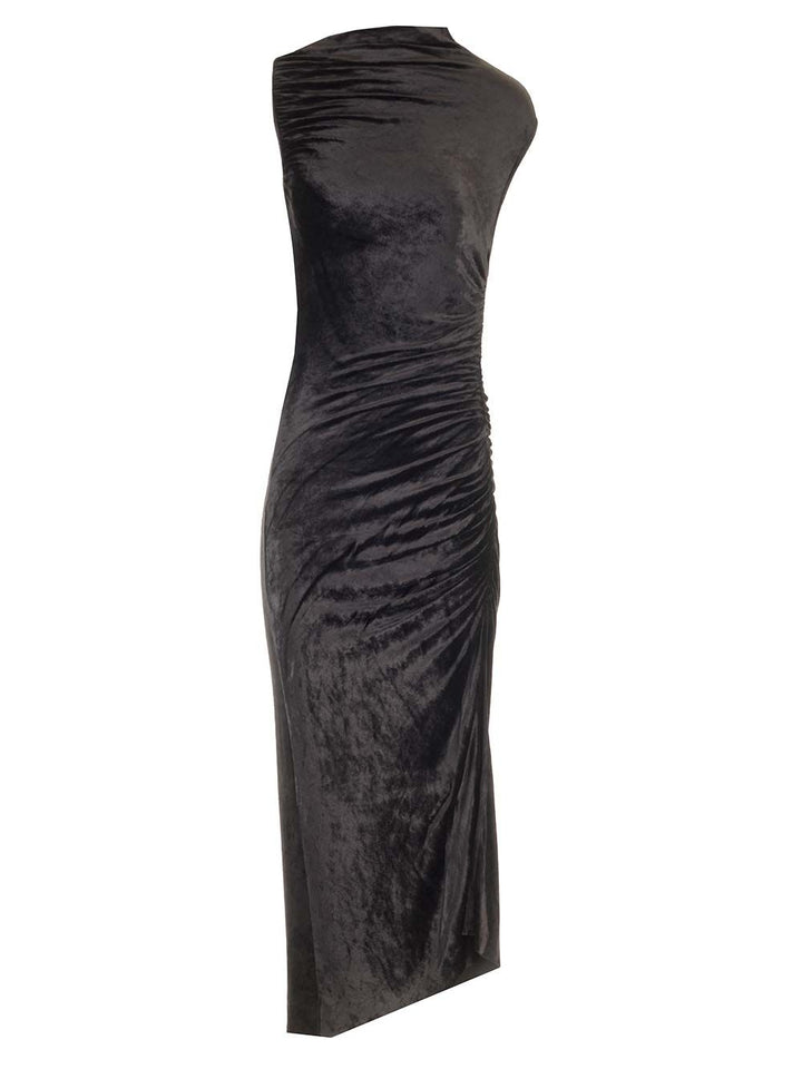 Rick Owens Lilies Velvet Dress Abiti - Nero | d8dd219fc96a5011de1d5c8b3e39e94816cbdeac