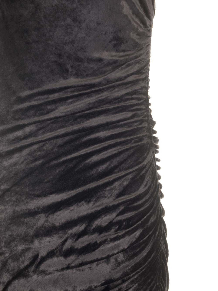 Rick Owens Lilies Velvet Dress Abiti - Nero | f2448a2b8c2b8ff32b11b668c33bc3b0066d7fb2