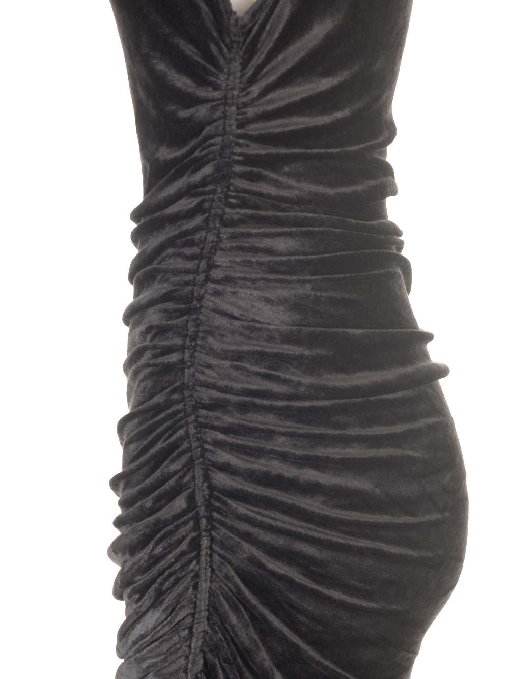 Rick Owens Lilies Velvet Dress Abiti - Nero | 44d144cf7d6142b57cb9565d0bb168a77684ea14