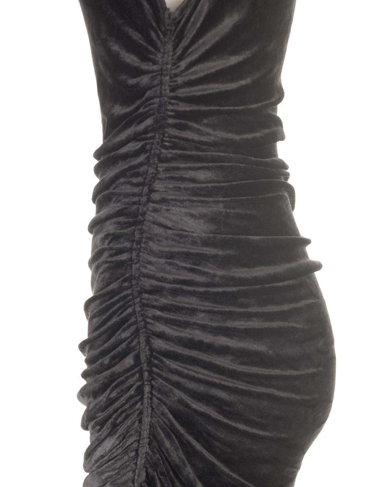 Rick Owens Lilies Velvet Dress Abiti - Nero | 44d144cf7d6142b57cb9565d0bb168a77684ea14