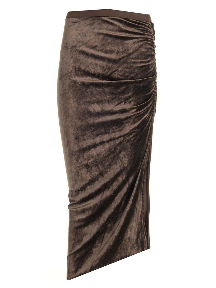 Rick Owens Lilies Svita Gonne - Marrone | 3856764ff08f5ed897166afe2f8e7ac4bd5aa9c6